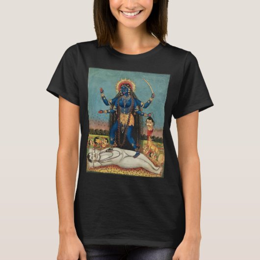 Hindu Kali Destruction Goddess 24 T-shirt (Voorkant)