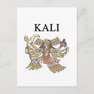 HINDU kali-ontwerp Briefkaart