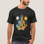 Hindu Lord Shiva beeld Goddelijke meditatie beeldj T-shirt (Voorkant)