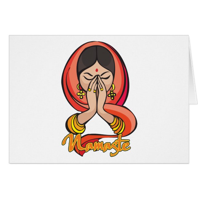 Hindu Namaste (Voorkant Horizontaal)