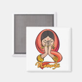 Hindu Namaste Magneet (Voorkant / Achterkant)