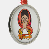 Hindu Namaste Metalen Ornament (Rechts)