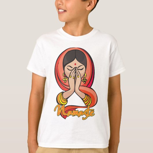 Hindu Namaste T-shirt (Voorkant)