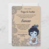 Hindu Namkaran Baby Naming Ceremony Uitnodiging (Voorkant)