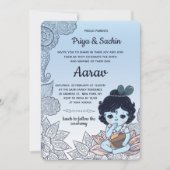 Hindu Namkaran Baby Naming Ceremony Uitnodiging (Voorkant)