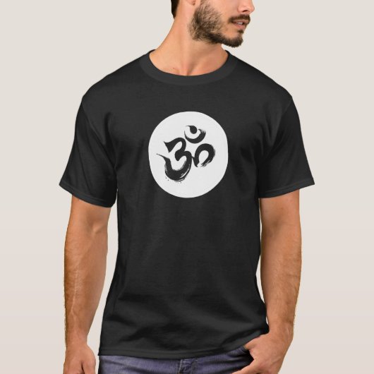 Hindu Om Aum Symbol Yoga   T-shirt (Voorkant)