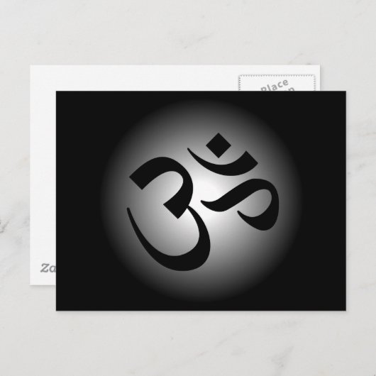 Hindu OM - Meditatiesymbool Briefkaart (Voorkant / Achterkant)