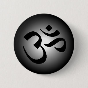 Hindu OM - Meditatiesymbool Ronde Button 5,7 Cm