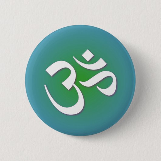 Hindu OM - Meditatiesymbool Ronde Button 5,7 Cm (Voorkant)