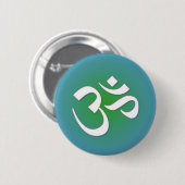 Hindu OM - Meditatiesymbool Ronde Button 5,7 Cm (Voorkant /achterkant)