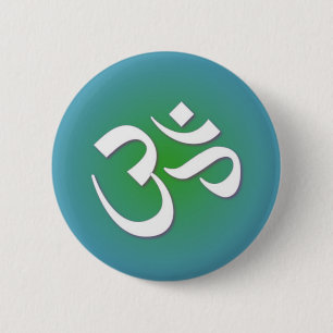 Hindu OM - Meditatiesymbool Ronde Button 5,7 Cm