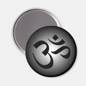 Hindu OM - Meditation Symbol Magneet (Voorkant / Achterkant)