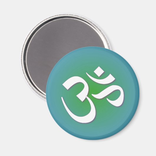 Hindu OM - Meditation Symbol Magneet (Voorkant / Achterkant)