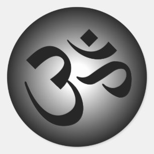 Hindu OM - Meditation Symbol Ronde Sticker