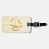 Hindu Om Symbol Bagagelabel (Voorkant horizontaal)