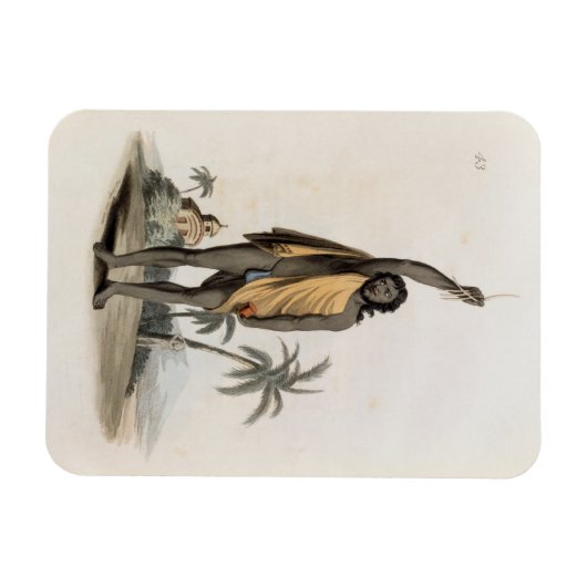 Hindu Priest, geb. door Edward Orme, 1804 (litho) Magneet (Horizontaal)