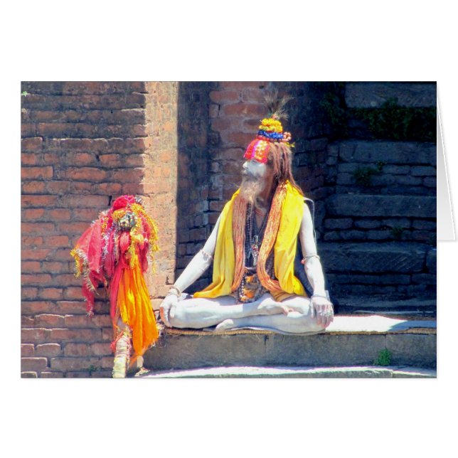 Hindu Priest in Kathmandu, Nepal-AKA BABA (Voorkant Horizontaal)