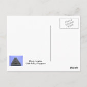 Hindu-tempel in de binnenplaats briefkaart (Achterkant)