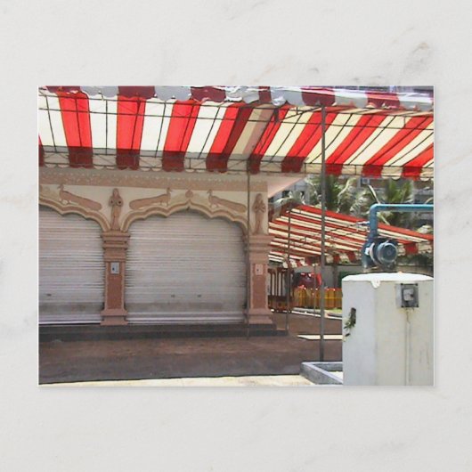 Hindu-tempel in de binnenplaats briefkaart (Voorkant)