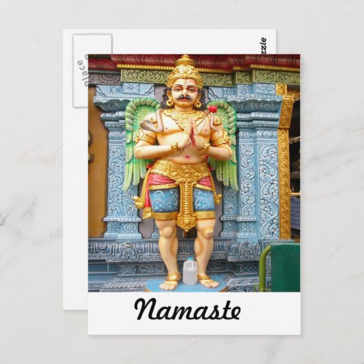 Hindu-tempelbeeld Briefkaart (Voorkant / Achterkant)