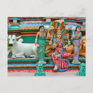 Hindu-tempeldecoratie Briefkaart