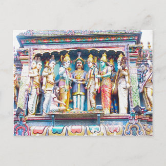 Hindu-tempeldecoratie, Hindu-leven Briefkaart