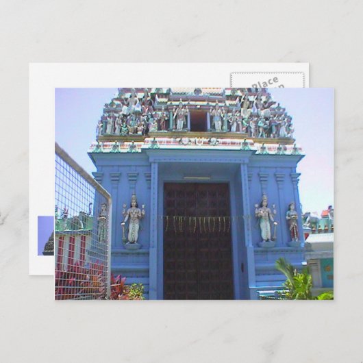 Hindu-tempelingang, Little India Briefkaart (Voorkant / Achterkant)