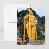 Hindu Temple Batu Caves Tourist Spot KL Briefkaart (Voorkant / Achterkant)