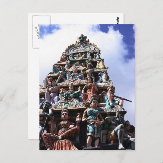 Hindu Temple Briefkaart (Voorkant / Achterkant)