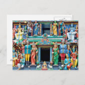 Hindu Temple Little India Singapore Briefkaart (Voorkant / Achterkant)