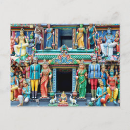 Hindu Temple Little India Singapore Briefkaart