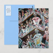 Hindu Temple - Little India, Singapore Briefkaart (Voorkant / Achterkant)