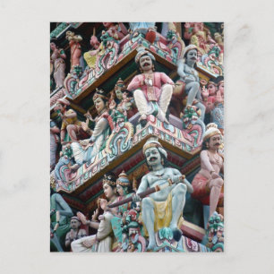 Hindu Temple - Little India, Singapore Briefkaart