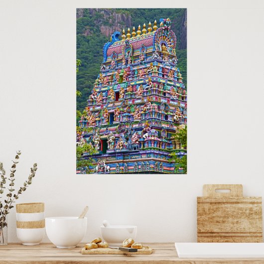 hindu temple-poster poster (Keuken)