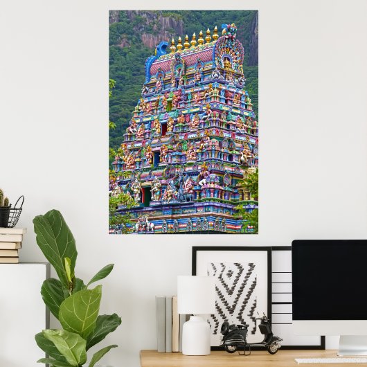 hindu temple-poster poster (Thuiskantoor)