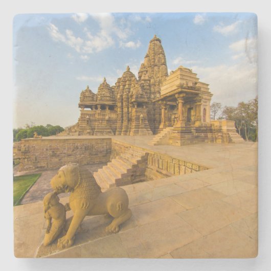 Hindu Temples in Khajuraho Stenen Onderzetter (Voorkant)