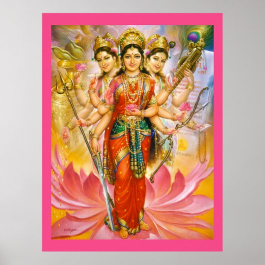 Hindu Three Goddesses Poster (Voorkant)