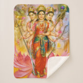 Hindu Three Goddesses Sherpa Deken (Voorkant)