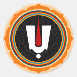 Hindu Tilak-teken - Hindu God Lotus-symbool Ronde Sticker