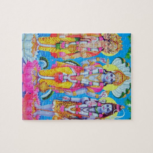 Hindu Trinity Brahma Vishnu Shiva Legpuzzel (Horizontaal)