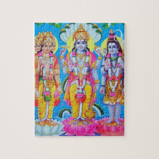 Hindu Trinity Brahma Vishnu Shiva Legpuzzel (Verticaal)
