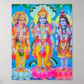 Hindu Trinity Brahma Vishnu Shiva Poster (Voorkant)