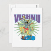 Hindu Vishnu Boar Briefkaart (Voorkant / Achterkant)