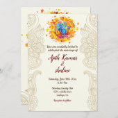 Hindu Wedding Invitation card (Voorkant / Achterkant)