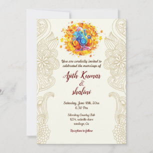 Hindu Wedding Invitation card