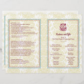 Hindu Wedding Program Flyer (Voorkant / Achterkant)