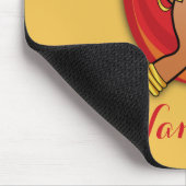 Hindu Woman met Head Scarf in Namaste Greeting Muismat (Hoek)