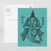 Hinduism: Vishnu Briefkaart (Voorkant / Achterkant)