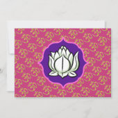 Hindu's Om Lotus Kaart (Voorkant)