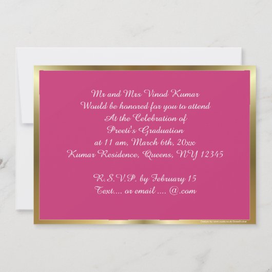 Hindu's Om Lotus Kaart (Achterkant)